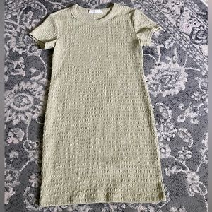 Textured Green Elodie Dress